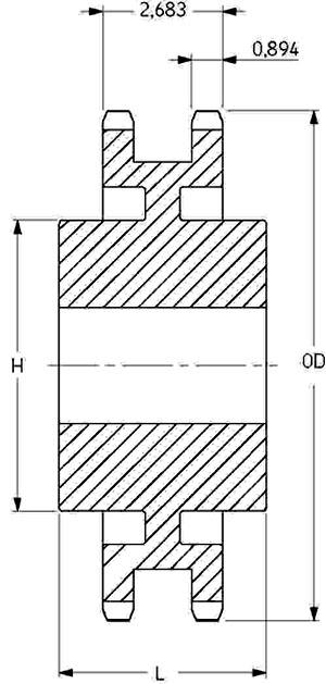 Звездочка PHS 140-2C35